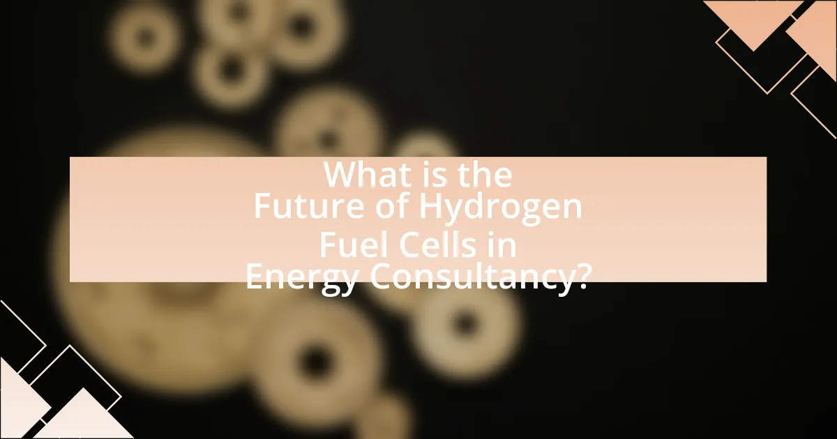What is the Future of Hydrogen Fuel Cells in Energy Consultancy?
